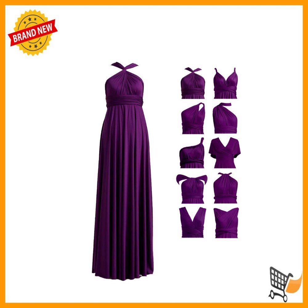 Convertible Infinity Bridesmaid Dress, Plus Size, Wrap Style, Formal Occasion